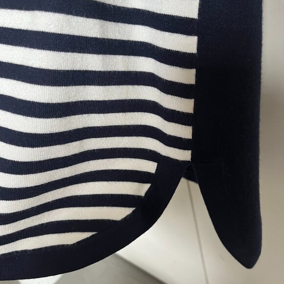 Karen Millen Knit mini-dress navy stripe size 2 - Picture 4 of 10
